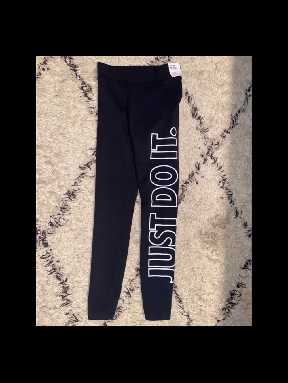 Nike ' Black 'Just Do It' Leggings